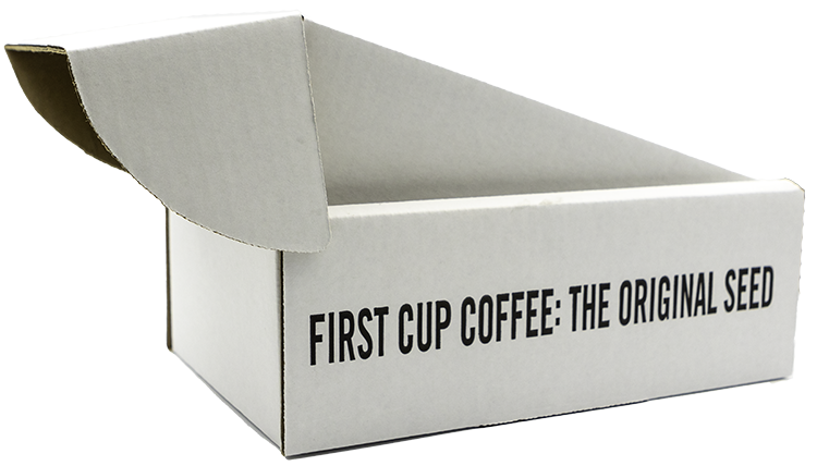 盒打开第杯咖啡